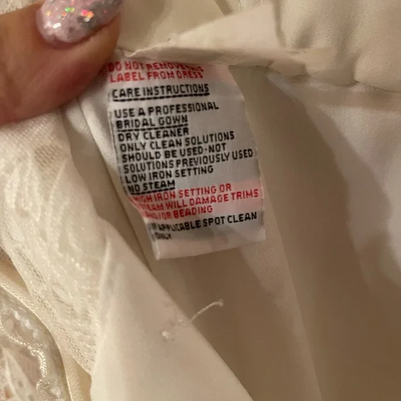 TK DELANEY WEDDING Long Sleeve Lace Dress in size 12 - Picture 2 of 16